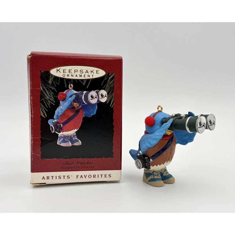 Hallmark Keepsake Ornament Bird Watcher 1993 Bluebird QX525-2 Vintage